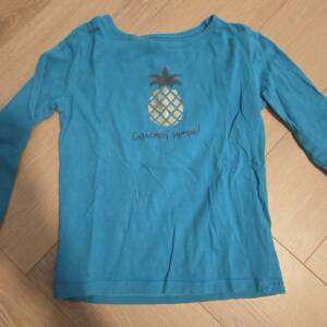 T-shirt bleu ananas 5-6 ans