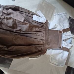 Ensemble chemise-salopette 6-12 mois