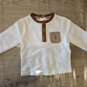 T-shirt longues manches Obaïbi 0-3 mois