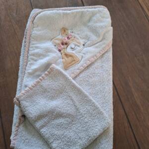 Cape de bain + gant de toilette Tex Taille unique