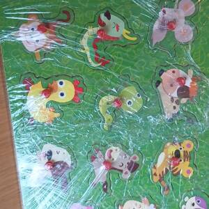 Jeux en bois animaux