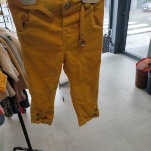 Pantalon velour jaune 12m Okaïdi 6-12 mois