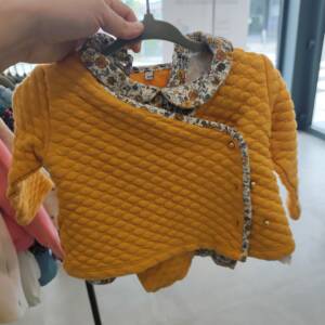 Ensemble jaune 2 pc 12m Tex 6-12 mois