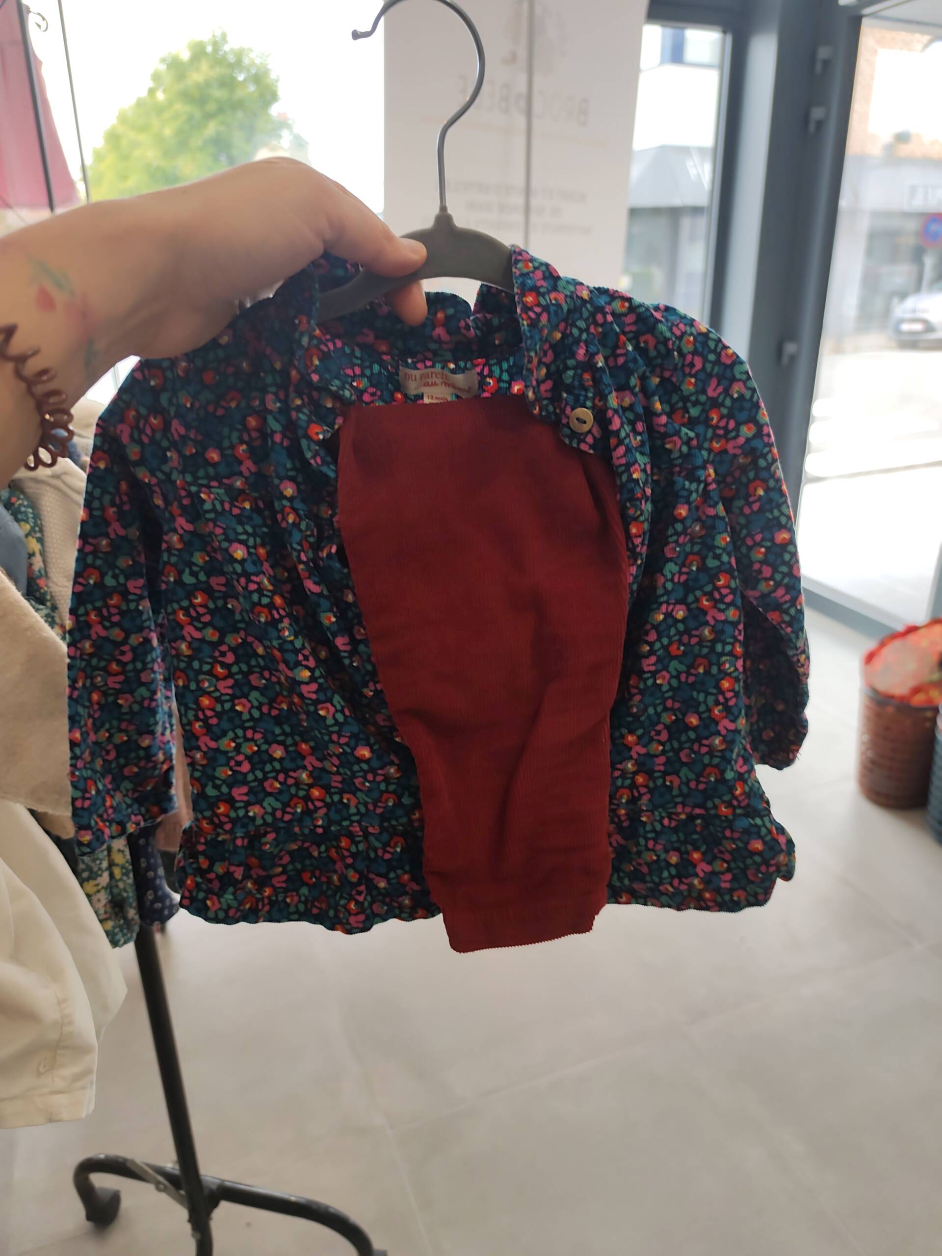 Ensemble velour 12m Du Pareil au Même 6-12 mois