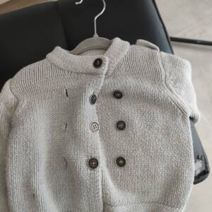 Gilet gris 12m Bout'Chou 6-12 mois