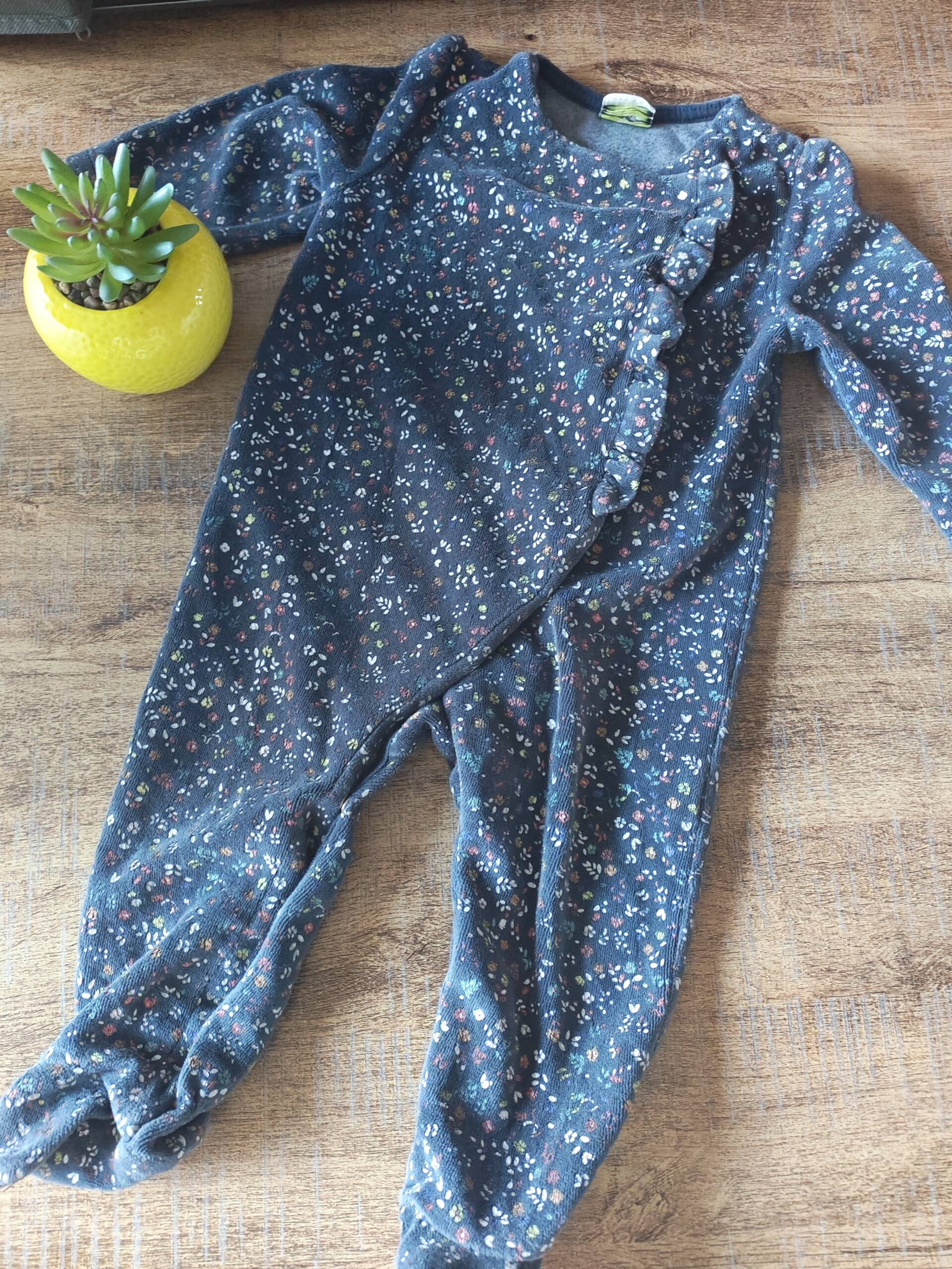 Pyjamas fleuri bleu Tape a l'oeil 6-12 mois