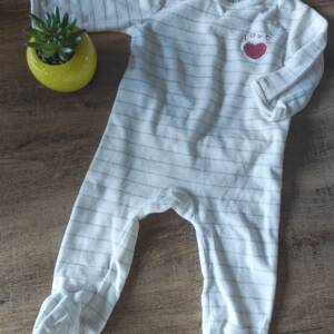 Pyjamas blanc Kiabi ligne doré Kiabi 6-12 mois