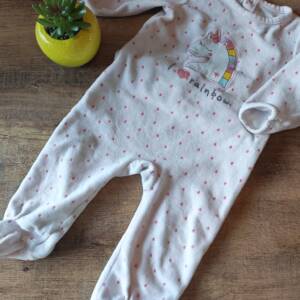 Pyjamas rose pâle licorne Kiabi 74cm Kiabi 6-12 mois