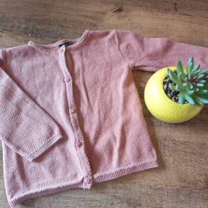 Gilet vieux rose Kiabi 74cm Kiabi 6-12 mois