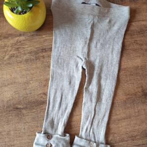 Legging gris 74/80 Wibra 6-12 mois