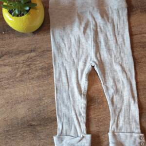 Legging gris clair 74/80 Wibra 6-12 mois