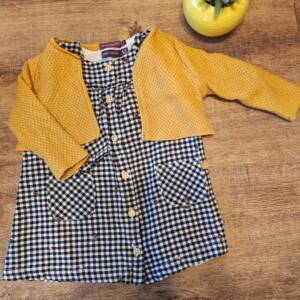 Ensemble robe + gilet moutarde sergent major Sergent Major 6-12 mois
