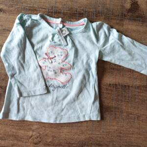 Haut turquoise l.m 74cm Lulu Castagnette 6-12 mois