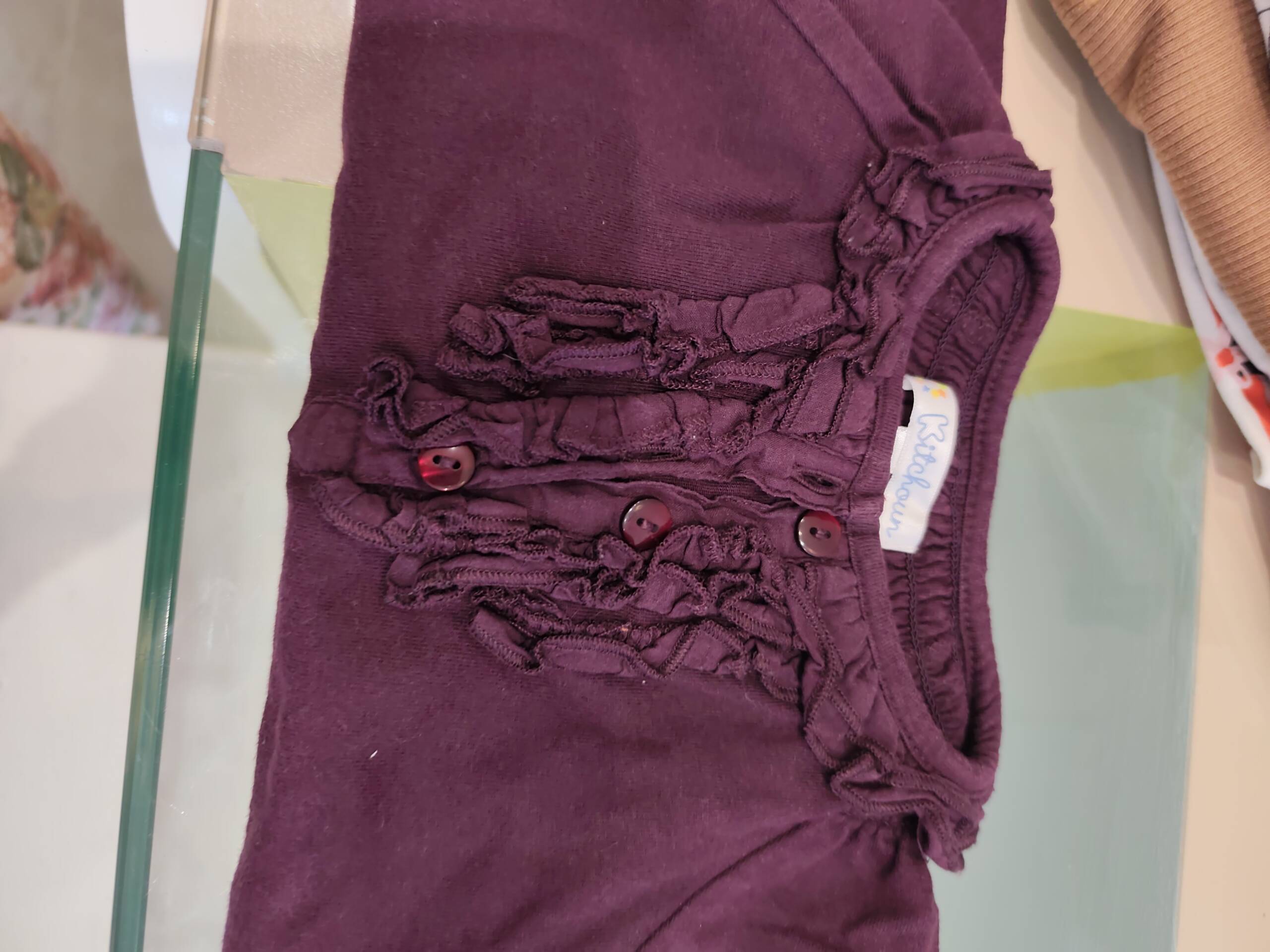 Tshirt ml prune 9 mois Kitchoun 6-12 mois