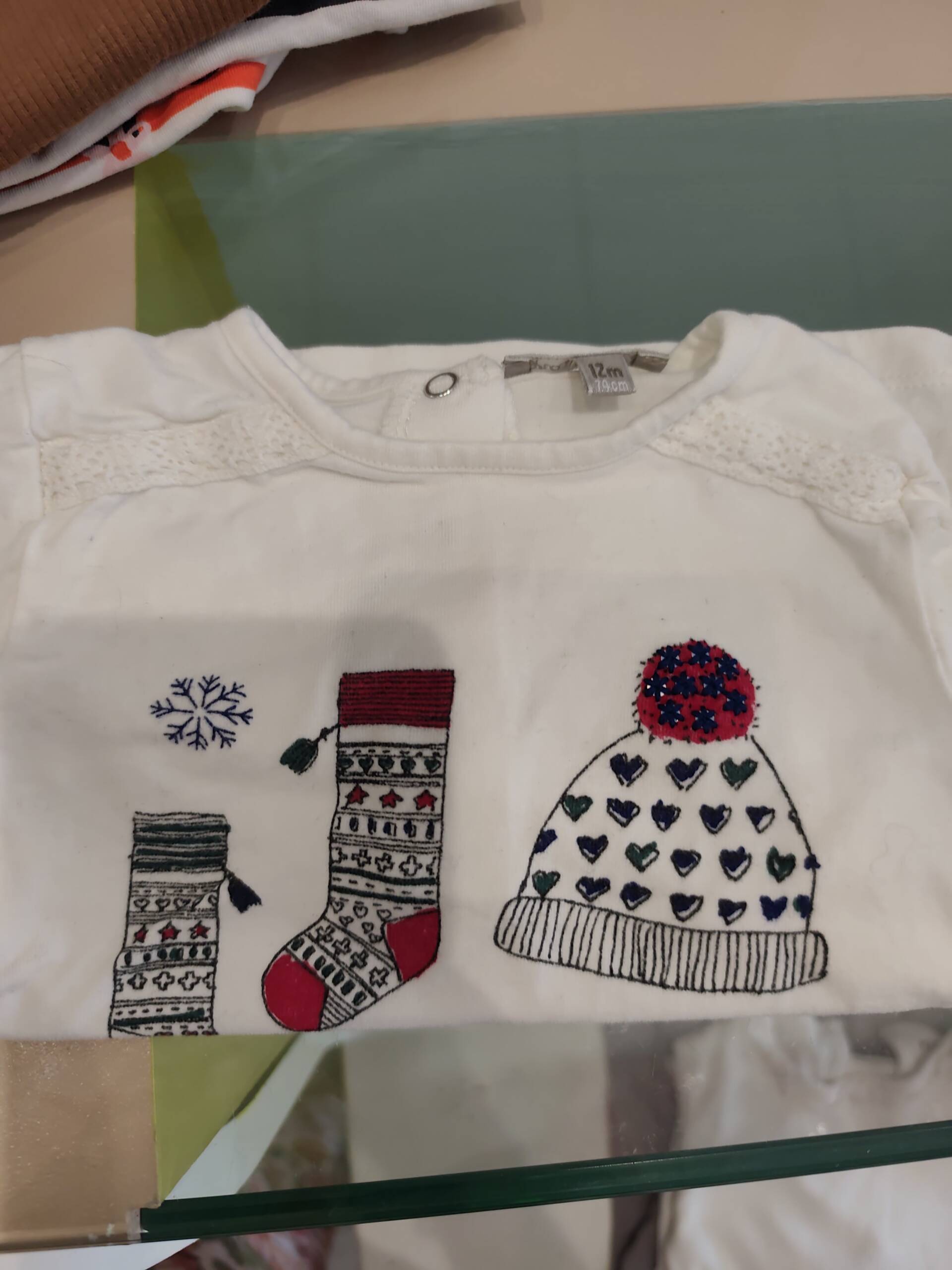 Tshirt ml dessin bonnet 12m Grain de blé 6-12 mois
