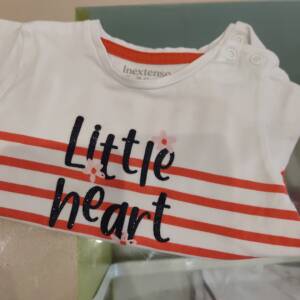 Tshirt ml marinière rouge 12m In extenso