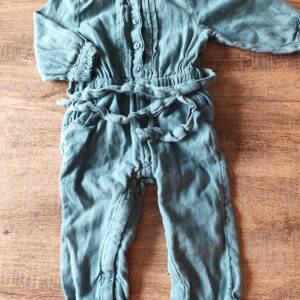 Combi ligne pailleté vert foncé tao 74cm Tape à l’œil 6-12 mois