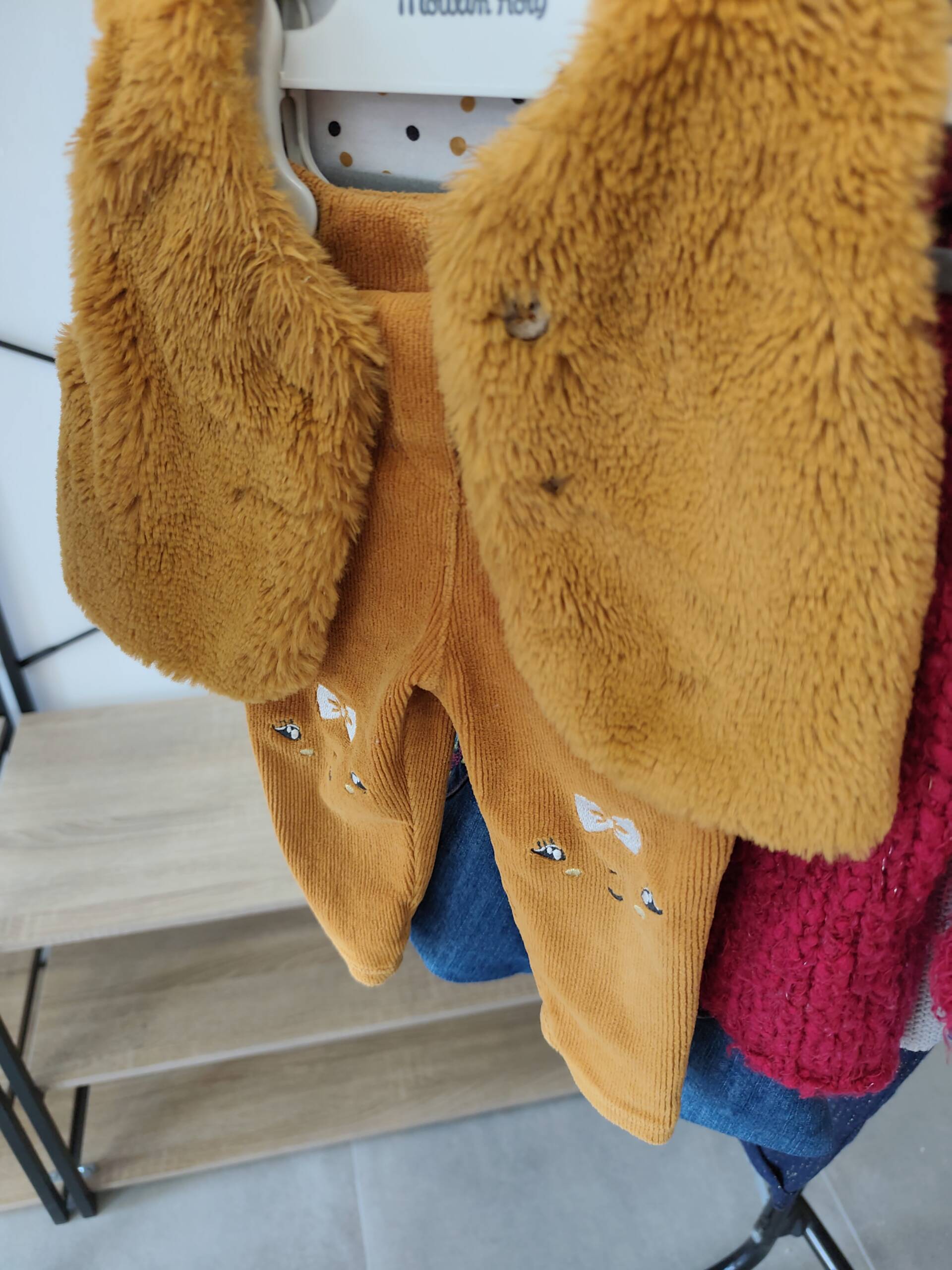 Ensemble pantalon velour gilet 9m Orchestra 6-12 mois
