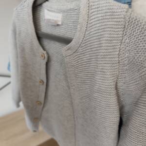 Gilet tricot gris 74 Primark 6-12 mois