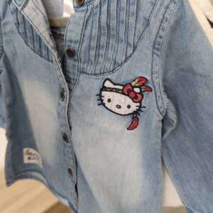Chemise jean 74 Hello kitty 6-12 mois