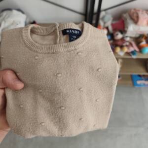 Pull chauve souris beige 9m Kiabi 6-12 mois
