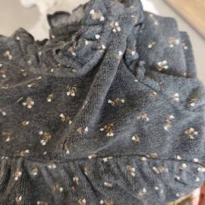 Pijama gris velour 9m Kiabi 6-12 mois