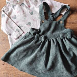 Ensemble salopette jupe 6m Minnie Disney baby 6-12 mois