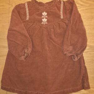 Robe velours Kiabi 18-24 mois