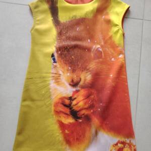 Robe avec écureuil JBC 7-8 ans