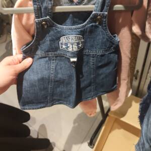 Robe jean vintage 6m Doggy 6-12 mois