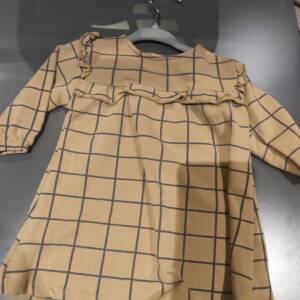 Robe marron carreaux 6m 6-12 mois
