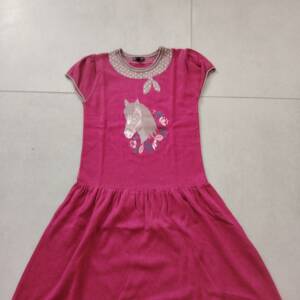 Robe rouge cheval Sergent Major 7-8 ans