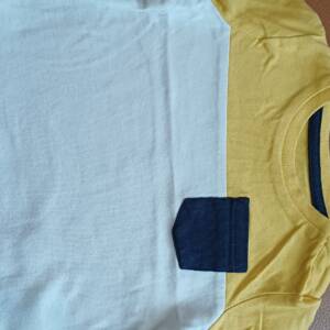 T-shirt 3 mois jaune et blanc Vertbaudet