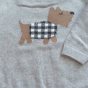 Pull 6 mois gris H&M