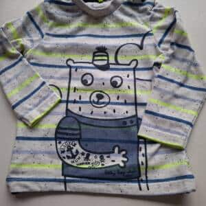 Tee-shirt ours fluo 12 mois