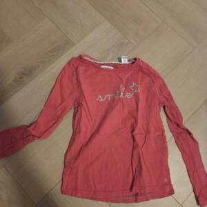 T-shirt rouge smile 5-6 ans