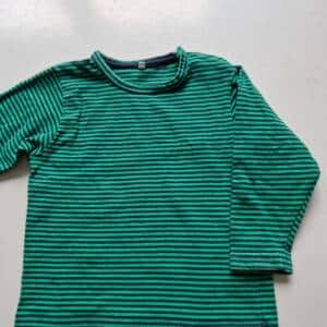 Tee-shirt ligné vert name it 6 mois