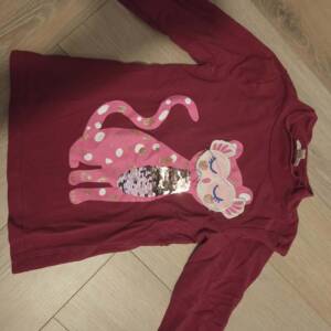 T-shirt rouge singe 5-6 ans