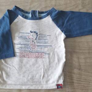 T-shirt longues manches TQF 6-12 mois