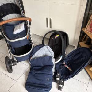 Poussette Joolz Geo² complète – nacelle + siège + chancelière + coque BeSafe + accessoires Joolz