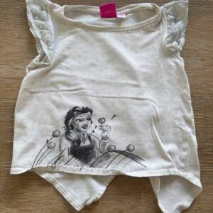 T-shirt blanc avec princesse