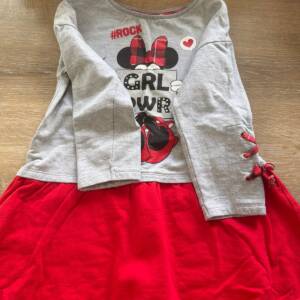 Robe grise et rouge Minnie