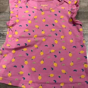 T-shirt rose avec citron