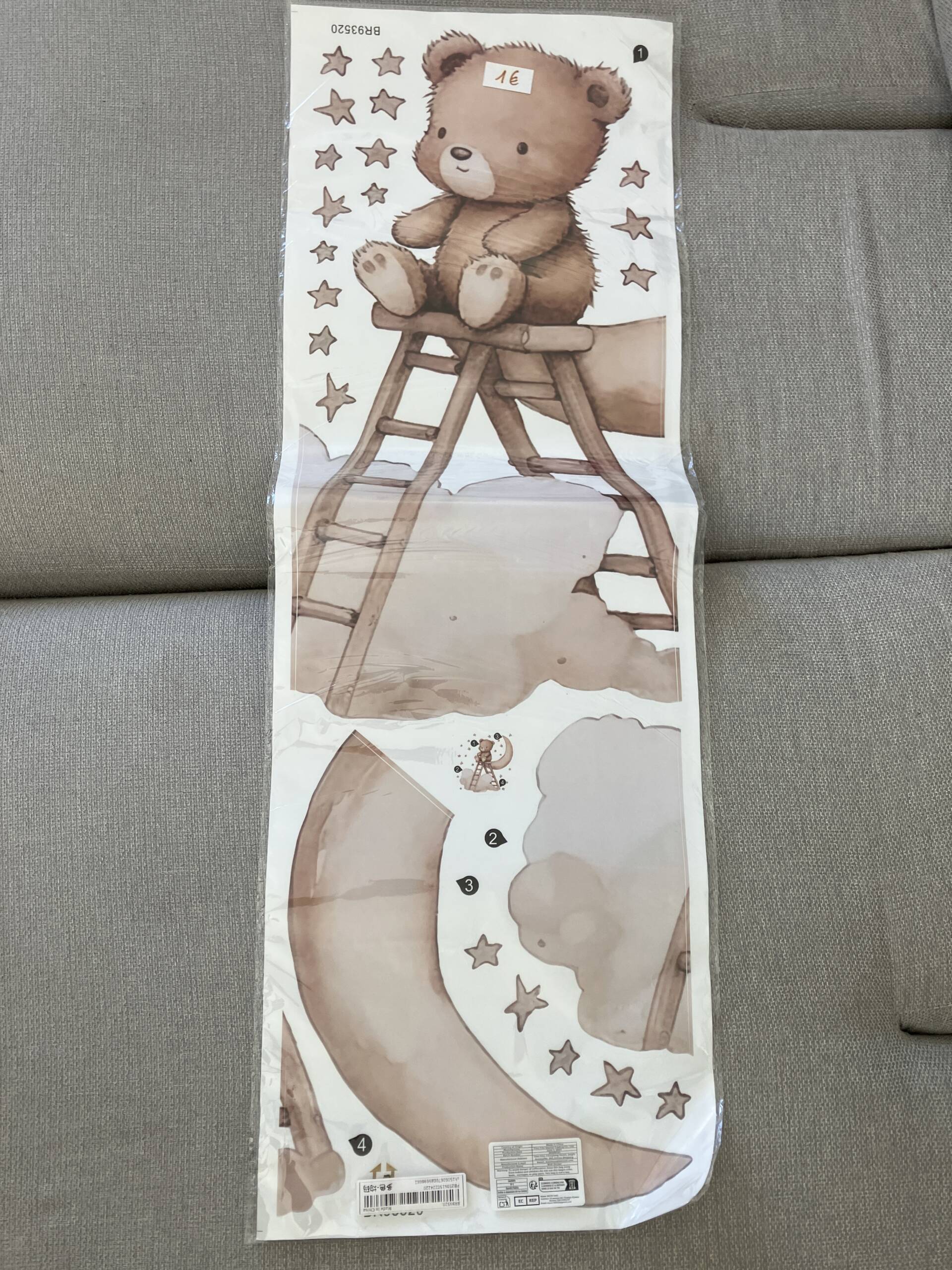 Stickers ourson Sans marque Taille unique