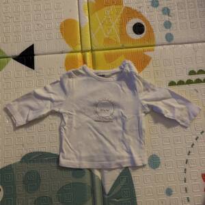 Pull fin Kiabi blanc soleil 54 cm 1 mois Kiabi 0-3 mois