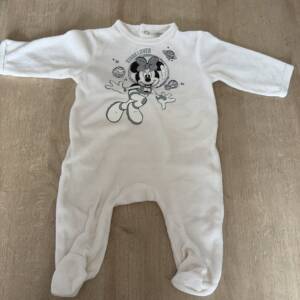 Pyjama velour Minnie astronaute 3 mois 62 cm Disney baby 0-3 mois