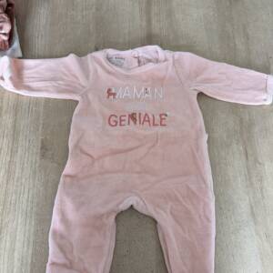 Pyjama velours rose pure basic 3 mois 62 cm Pure basic 0-3 mois