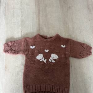 Robe pull en laine rouille verbaudet 3 mois 62 cm Vertbaudet 0-3 mois