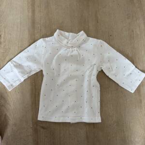 Pull fin blanc à pois Kiabi 3 mois 62 cm Kiabi 0-3 mois
