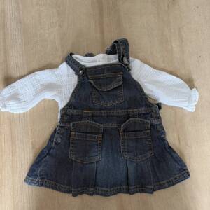 Robe en jeans et body blanc 3 mois 62 cl Sans marque 0-3 mois